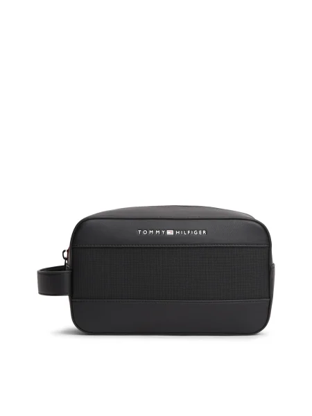 Kozmetični kovček Tommy Hilfiger Th Foundation Washbag črna