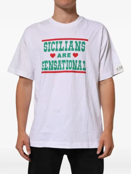 Tricou Dolce & Gabbana cu imagine alb