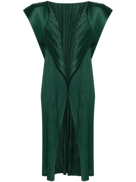 Vestă Pleats Please Issey Miyake plisată verde