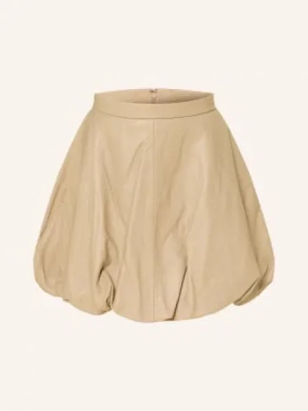 By Malene Birger Spódnica Skórzana Brey beige beżowa
