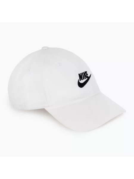 Kšiltovka Nike Club Unstructured Futura Wash white/black bílá