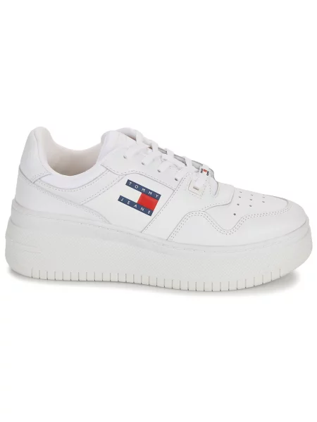 Tommy Jeans Niske tenisice RETRO BASKET ESS noćno plava / crvena bijela