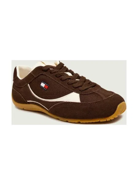Tommy Jeans Sneakers ARCHIVE | piele întoarsă maro