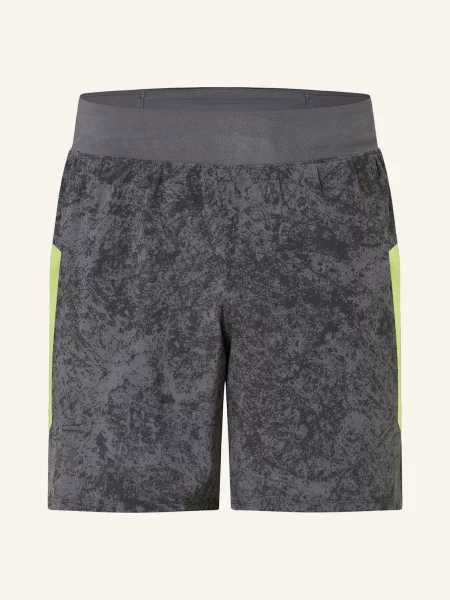 Běžecké šortky Under Armour Launch Pro 7" Printed castlerock/morph green/reflective zelené