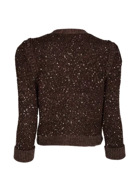 Cardigan L'agence cu paiete maro