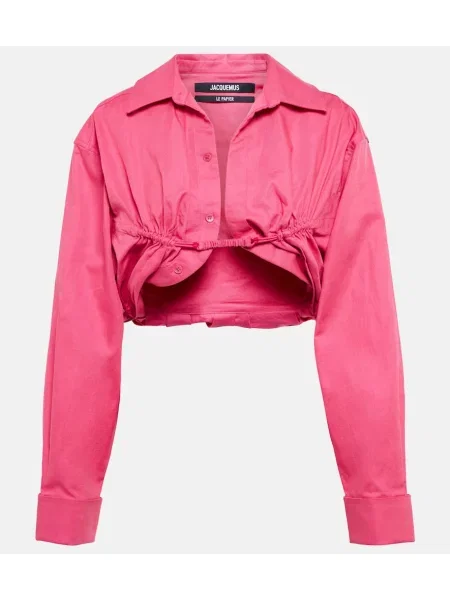 Cropp cămașă Jacquemus roz