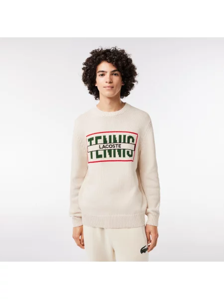 Sweter Lacoste biały