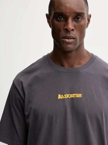 Футболка LA Sportiva Moon Climb з принтом сірий