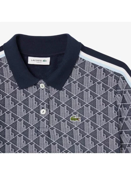 Lacoste поло Monogram синє