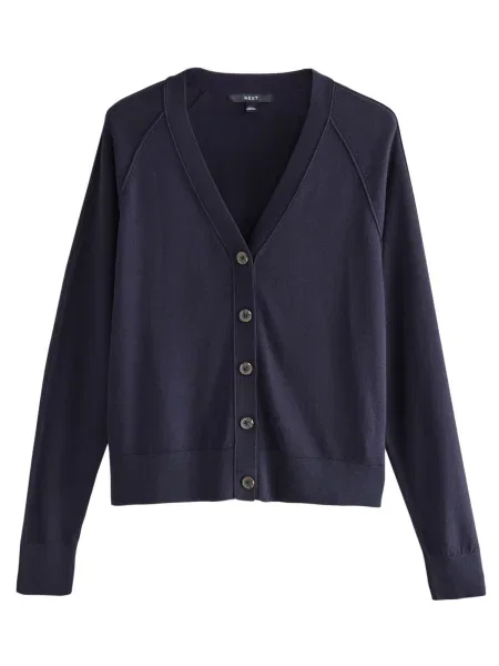 Next Geacă tricotată bleumarin