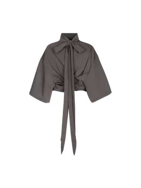 Bluzka Jacquemus wełniana szara