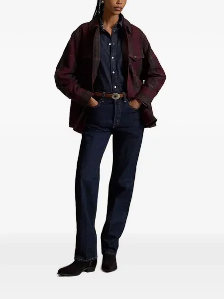 Fleece polo Polo Ralph Lauren μπλε