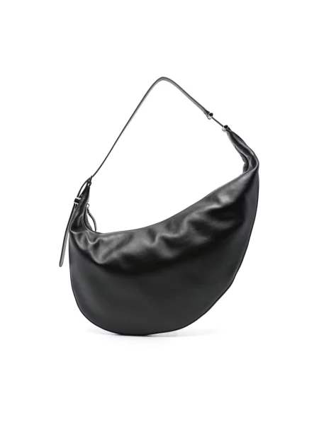 Torebka skórzana Marni elegancka w grochy czarna