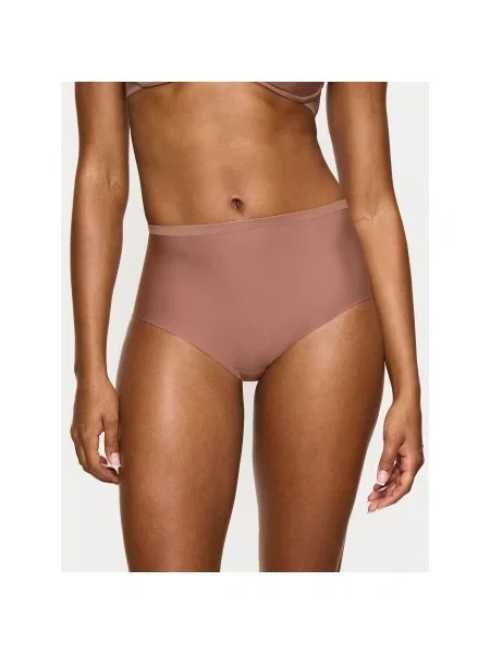 Triumph Klasične spodnje hlačke z visokim pasom Shape Smart rjava