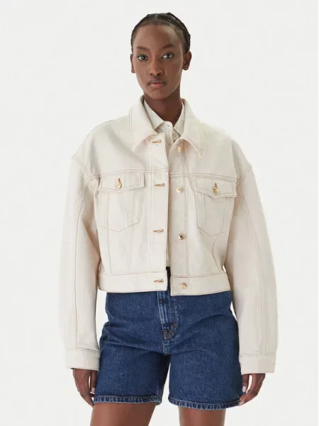 HUGO Geacă de blugi Gisolia Écru bej