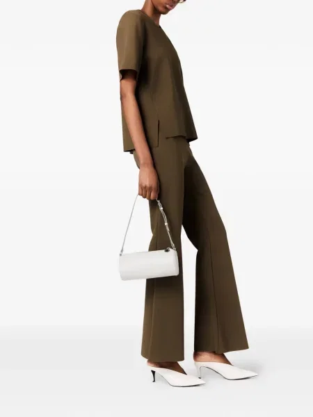 Pantaloni Stella Mccartney evazate verde