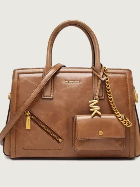 Geantă Michael Kors din piele maro