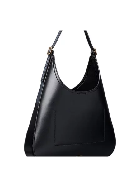 Calvin Klein kabelka hobo dámska z imitácie kože čierna