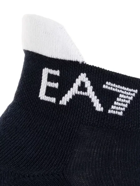 Чорапи Ea7 Emporio Armani с автограф черно