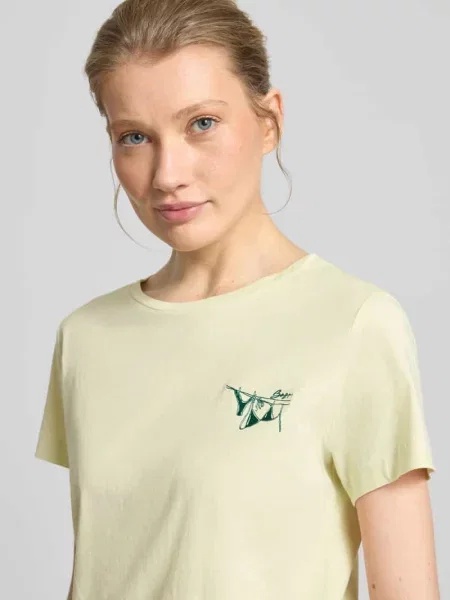 T-shirt z czystej bawełny w kroju regular fit model Boss Orange