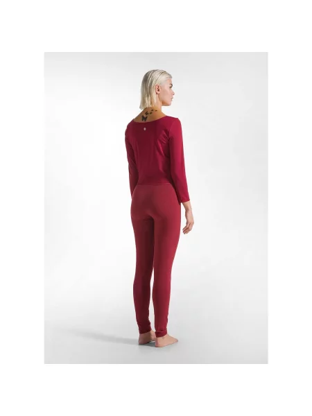 Lung tricou Deha cu mâneci lungi roșu