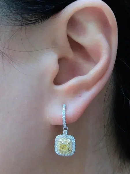 Cercei Hyt Jewelry alb