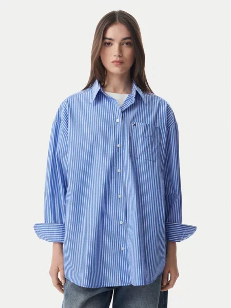 Tommy Jeans Ing Essential Oversize kék