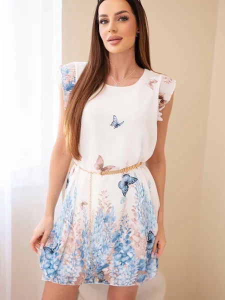 Плисирана костюм рокля Kesi Włoski синьо