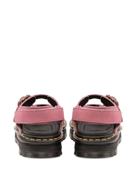 Dirželis sandalai Dr. Martens su sagtimis rožinė
