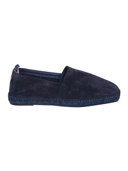 Espadryle Castaner skórzane niebieskie