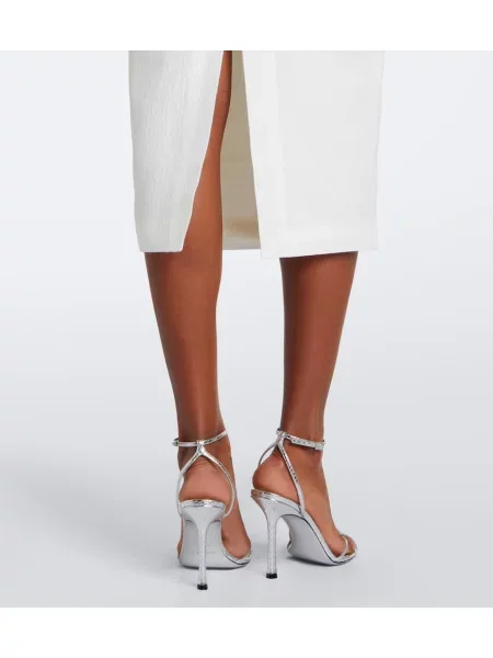 Rochie de cocktail Roland Mouret de mătase alb