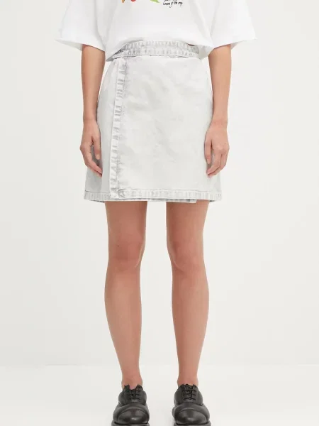 Fustă din denim Carhartt Wip negru