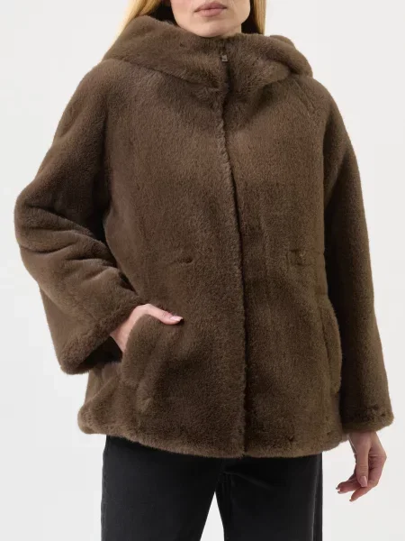 Шуба Emporio Armani коричнева