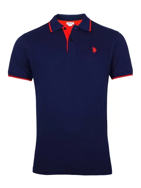 U.S. POLO ASSN. Majica temno modra rdeča