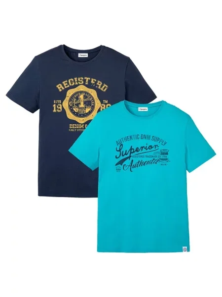 T-shirt 2 szt. zielona