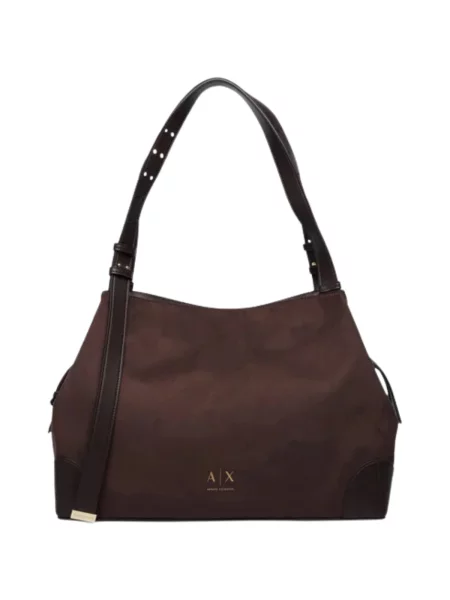 Kabelka Armani Exchange hnedá