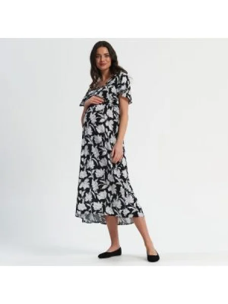 Sinsay Midi šaty Černý