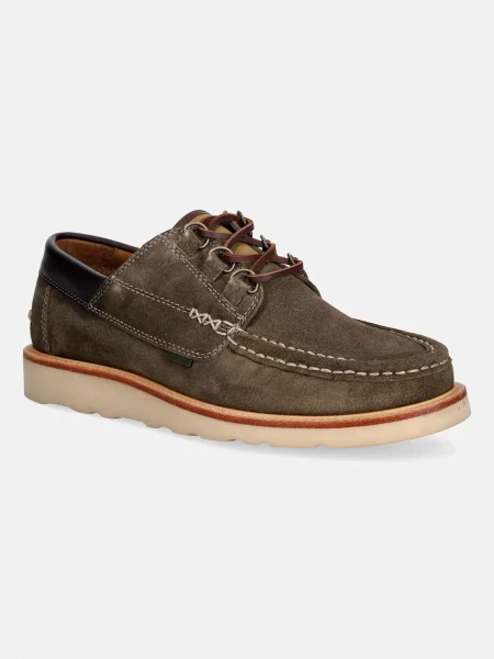 Barbour pantofi pentru bărbați din piele întoarsă Murtun verde