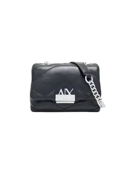 Armani Exchange torebka crossbody z imitacji skóry czarna