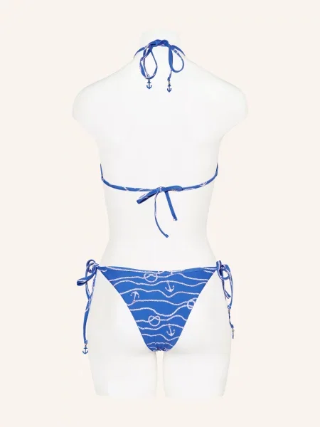 Seafolly Dół Od Bikini Trójkątnego Setsail Model Dwustronny blau biały