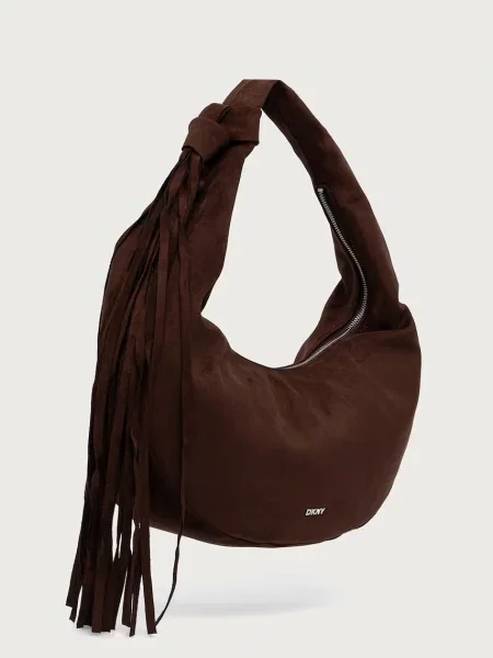 Geanta hobo Dkny din piele maro