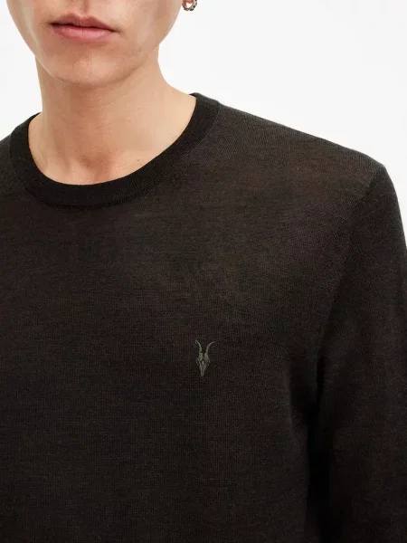 AllSaints pulover merino volna rjava
