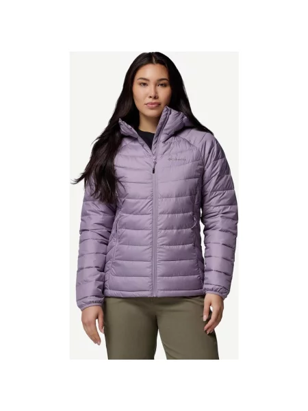 Kurtka Columbia Powder Lite II z kapturem S fioletowa