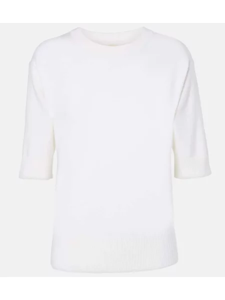 Majica Jardin Des Orangers iz kašmirja bela