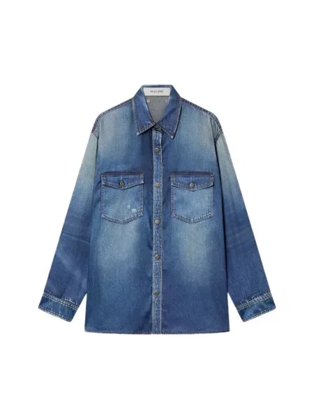 Koszula Golden Goose niebieska