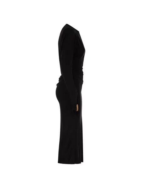 Rochie midi Max Mara drapată negru