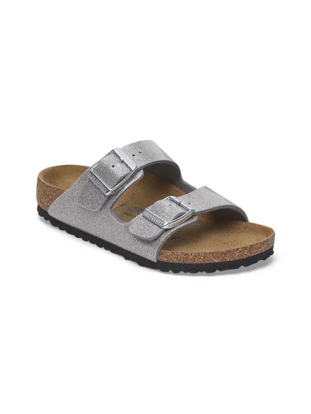 Birkenstock Arizona Kids BS Birko-Flor Regular Fit KobietyDzieci Sandały Birkenstock Silver Size: