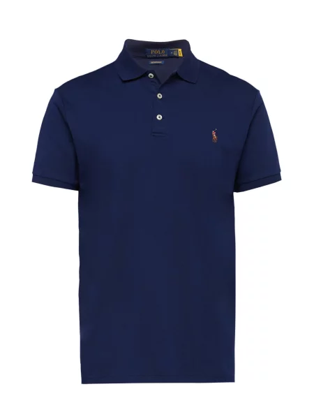 Polo Ralph Lauren Tricou albastru închis / maro caramel roșu