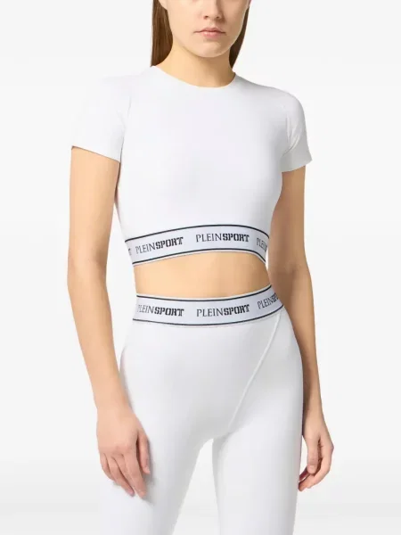Cropp tricou Plein Sport alb