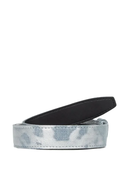 Curea Karl Lagerfeld Jeans cu autograf albastru
